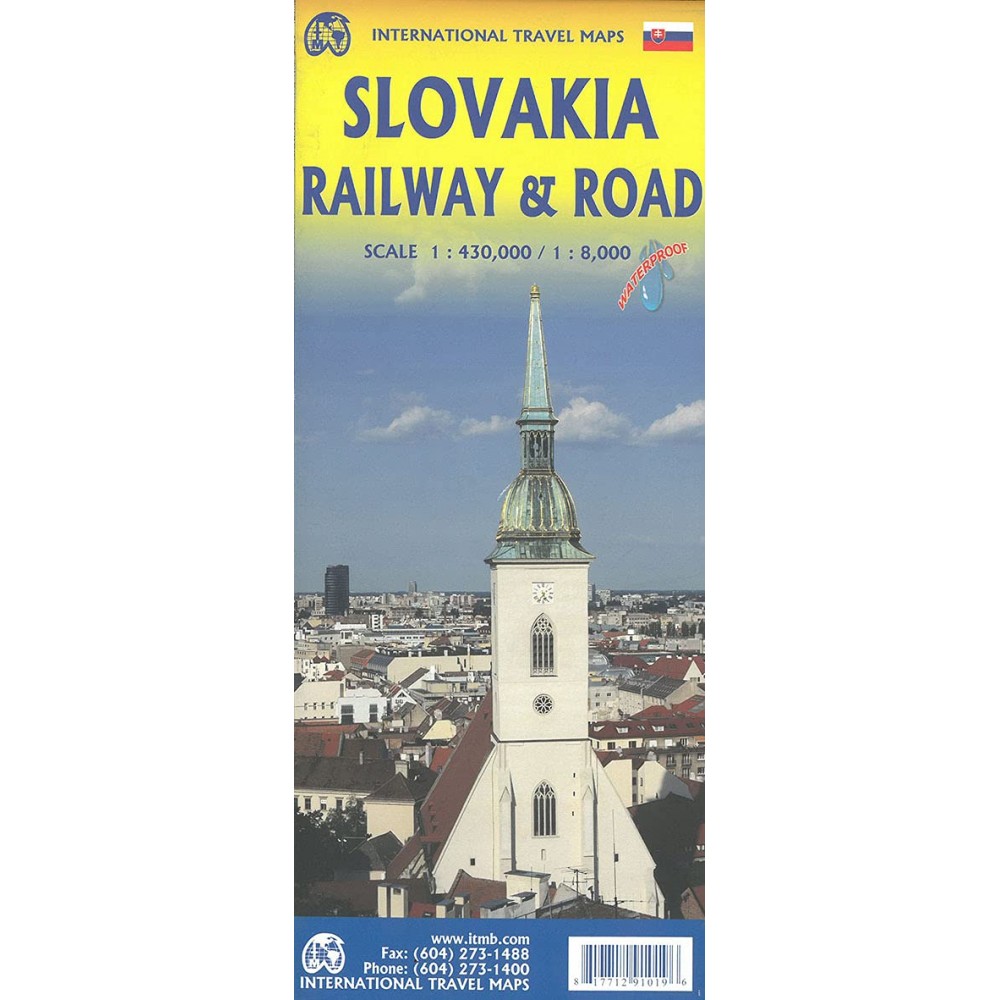 Järnvägskarta Bratislava/Slovakien ITM